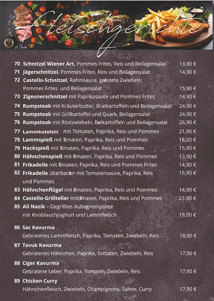 Menu_Castello Restaurant_Roßdorf_image_3