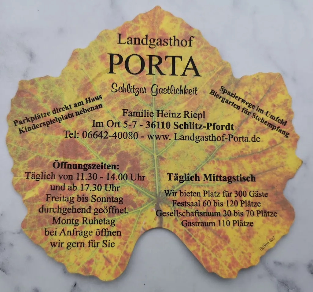 Menu_Landgasthof Porta_Schlitz_image_1