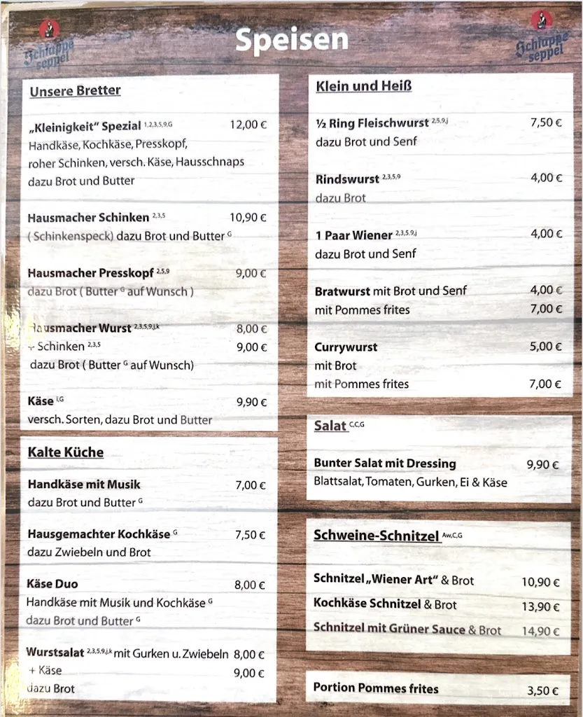 Menu_kleinigkeit Restaurant and Bar_Schaafheim_image_1
