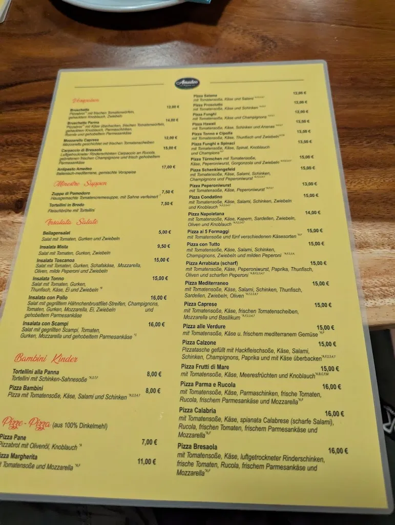 Menu_Ristorante Amedeo_Schenklengsfeld_image_1