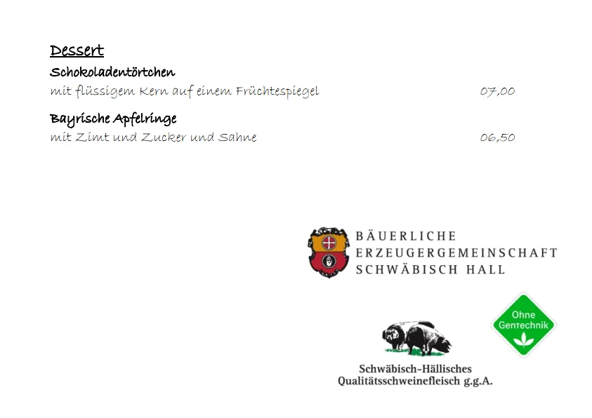 Menu_Landgasthof & Metzgerei Zur Bernstadt_Schöffengrund_image_1