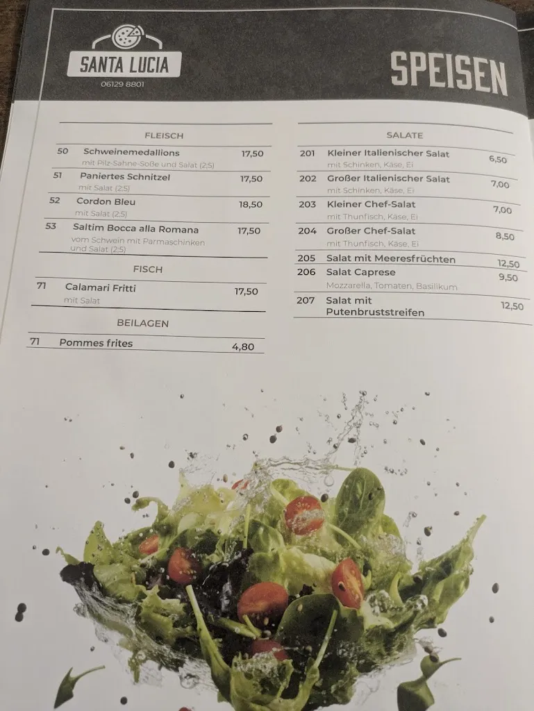 Menu_Pizzeria Santa Lucia_Schlangenbad_immagine_1