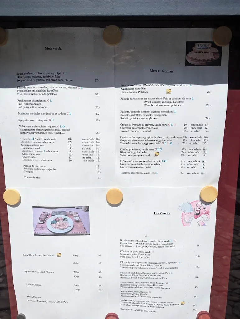 Menu_Restaurant des Remparts_Gruyères_image_1