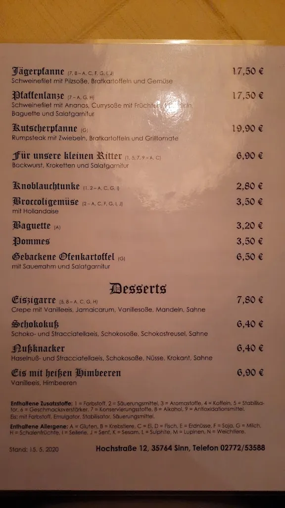 Menu_Old Times_Sinn_image_2