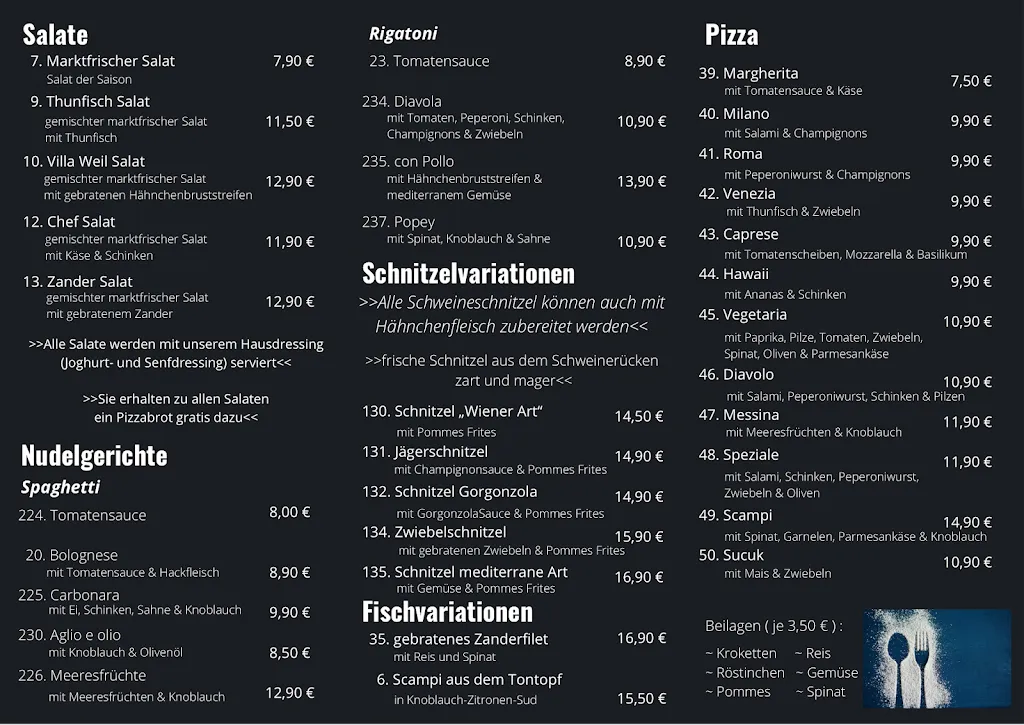 Menu_Villa Weil Restaurant_Rhein_imagen_1