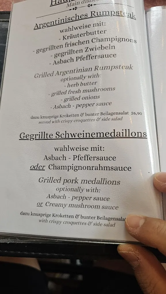 Menu_Café - Restaurant “Stadt Frankfurt