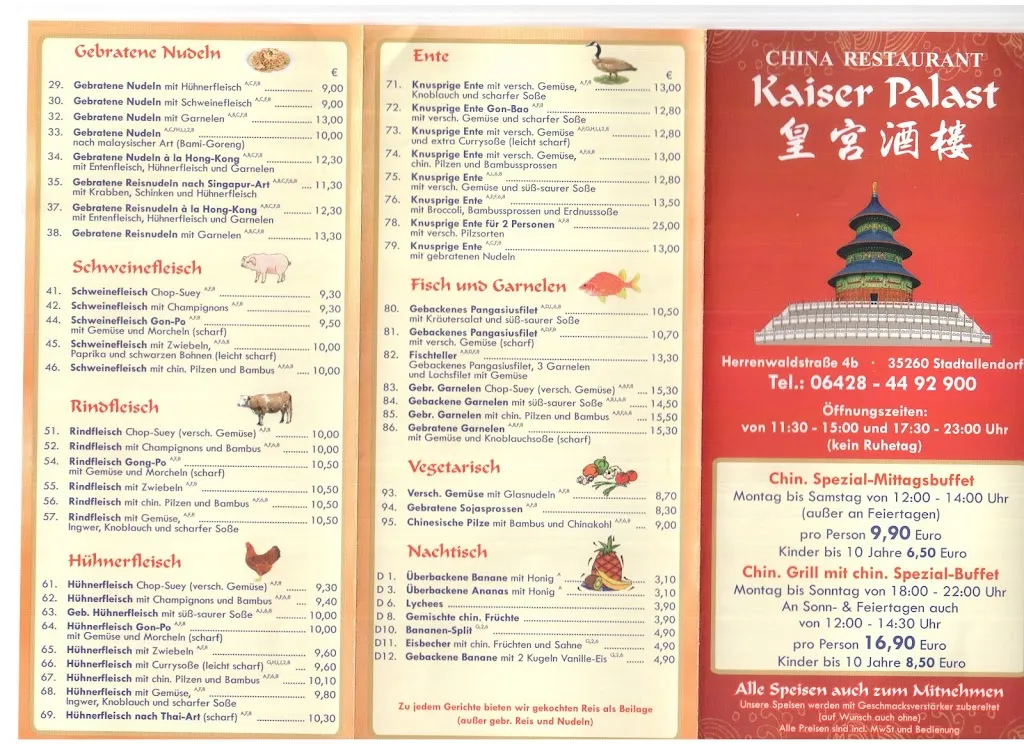 Menu_Kaiser Palast_Stadtallendorf_image_1