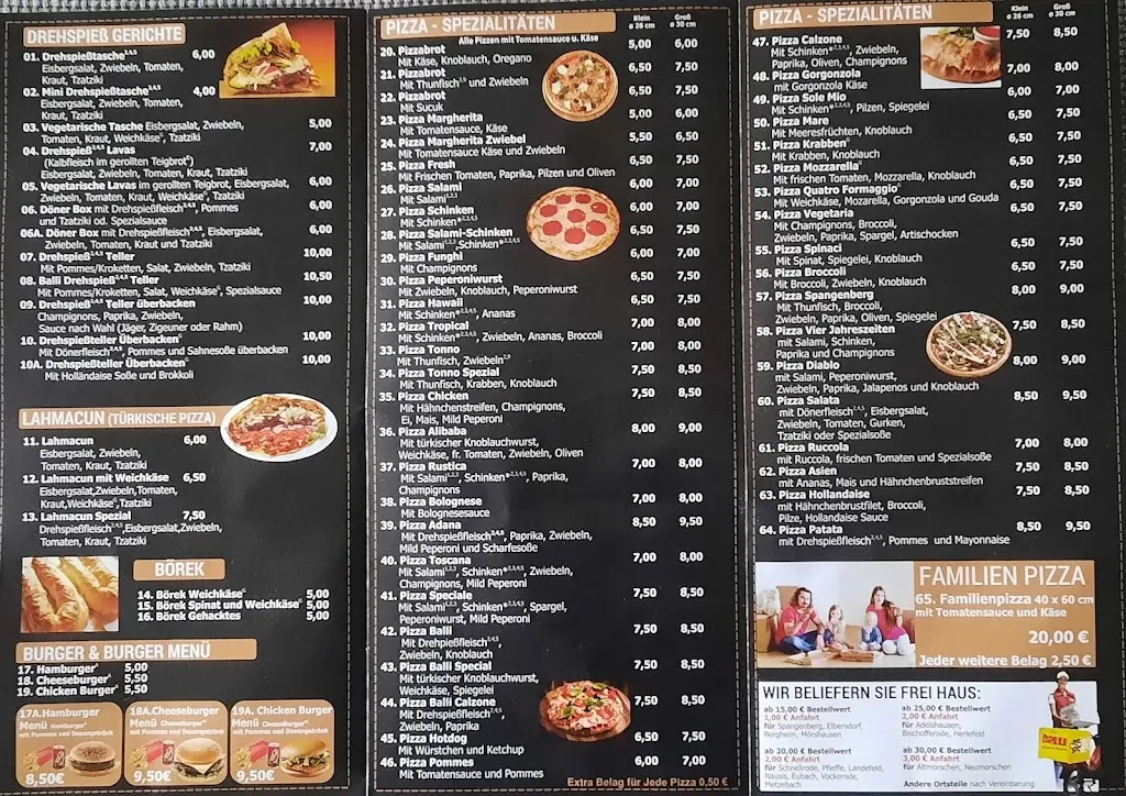 Menu_Balli Döner & Pizzeria Spangenberg_Spangenberg_image_1