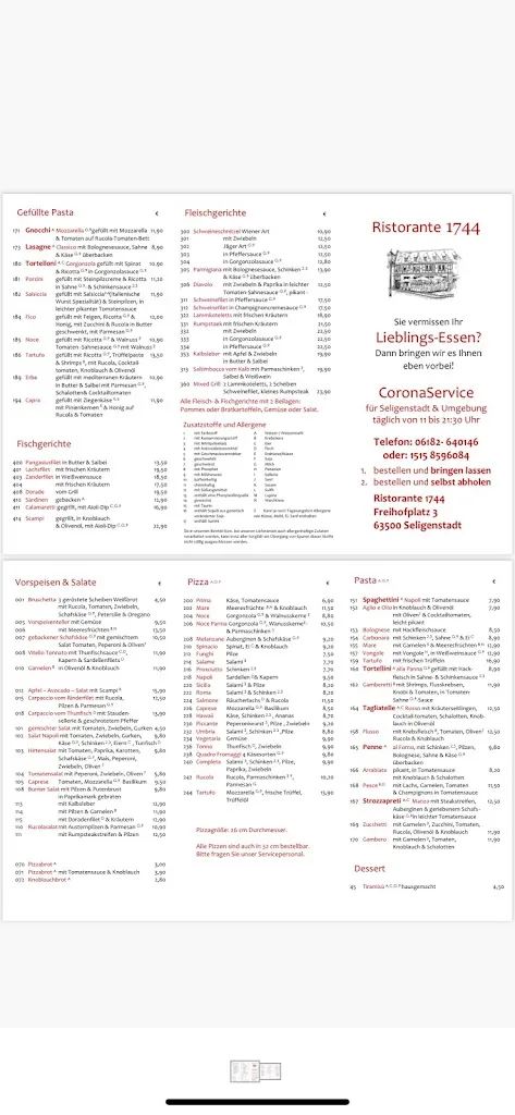 Menu_Ristorante & Pizzeria 1744_Seligenstadt_image_4