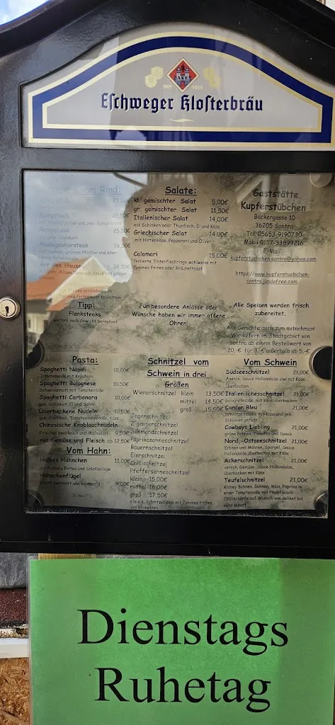 Menü_Gaststätte Kupferstübchen_Sontra_Bild_2