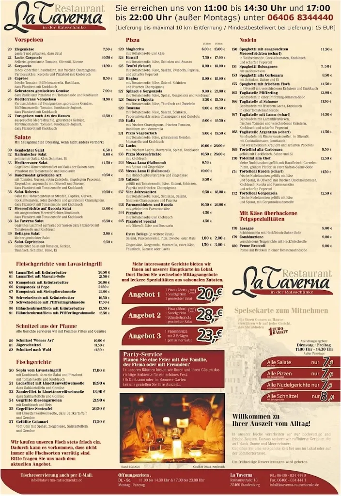 Menu_La Taverna - Ratsschänke_Staufenberg_image_1