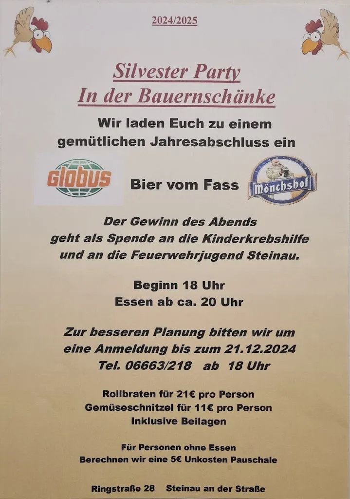 Menu_Gaststätte Bauernschänke_Straße_image_3