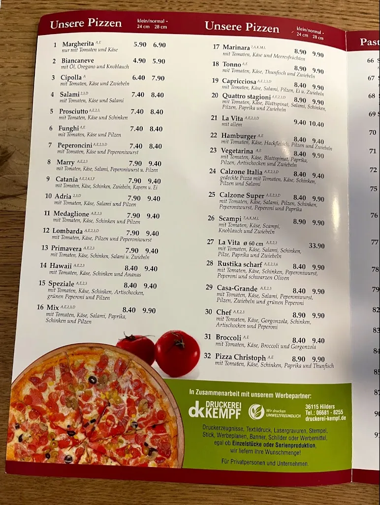 Menu_Ristorante - Pizzeria LaVita_Schlüchtern_immagine_4