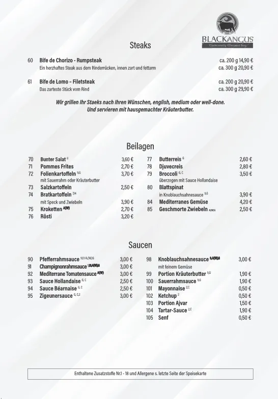 Menu_Cafe & Restaurant Ambiente_Niederkrüchten_immagine_1
