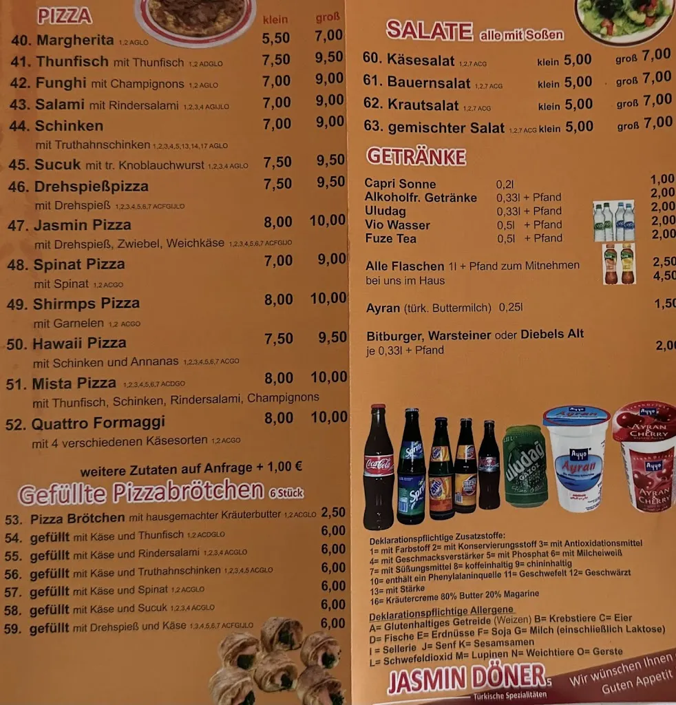 Menu_Jasmin Döner Amern_Schwalmtal_immagine_1