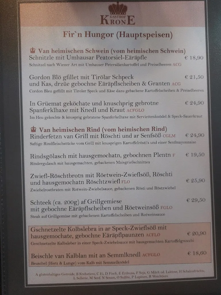 Menu_Gasthof Krone Umhausen e.U._Austria_image_3