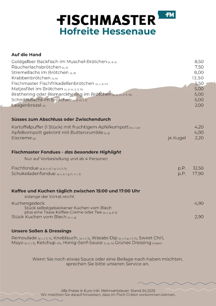 Menu_Fischmaster - Hofladen, Biergarten, Restaurant - Hofreite Hessenaue_Trebur_image_2