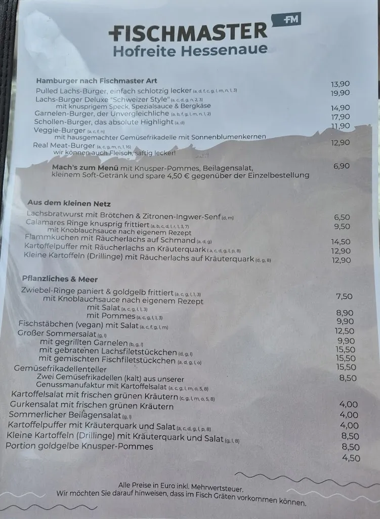 Menu_Fischmaster - Hofladen, Biergarten, Restaurant - Hofreite Hessenaue_Trebur_image_4
