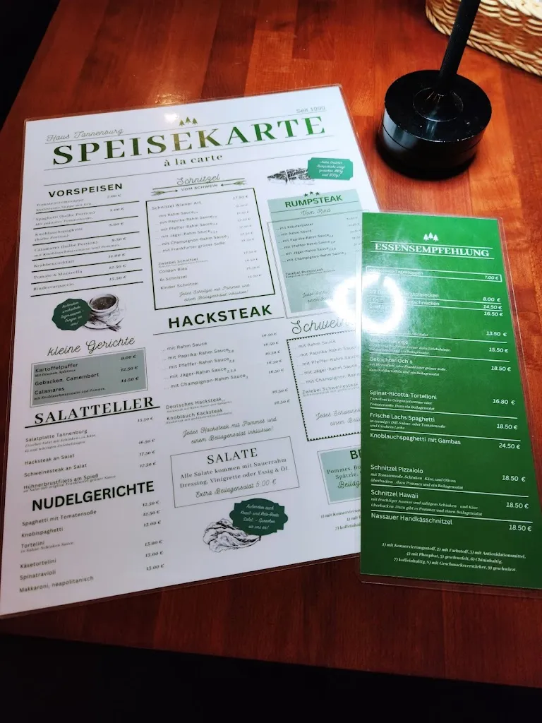 Menu_Haus Tannenburg_Taunusstein_immagine_1