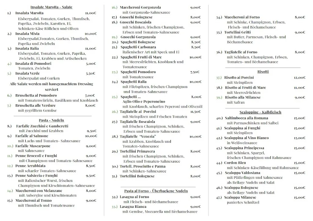 Menu_Pensione e Ristorante Casa Marotta_Volkmarsen_image_1