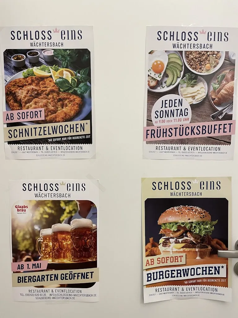 Menu_Schloss Eins Restaurant und Eventlocation - Wächtersbach_Wächtersbach_image_1