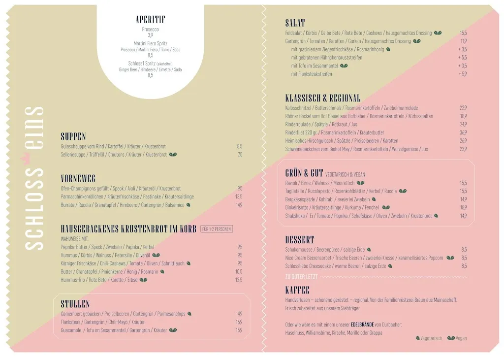 Menu_Schloss Eins Restaurant und Eventlocation - Wächtersbach_Wächtersbach_image_2