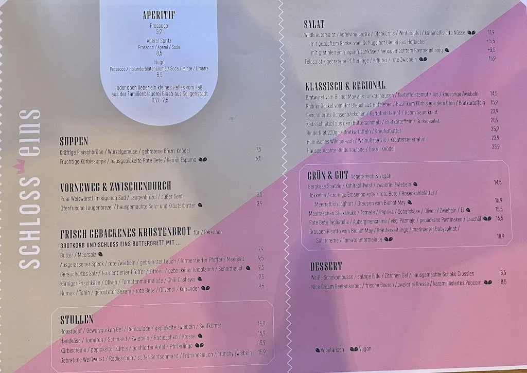 Menu_Schloss Eins Restaurant und Eventlocation - Wächtersbach_Wächtersbach_image_3