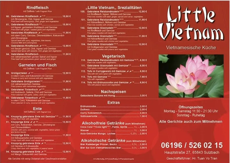 Menu_Little Vietnam Sulzbach_(Taunus)_immagine_2