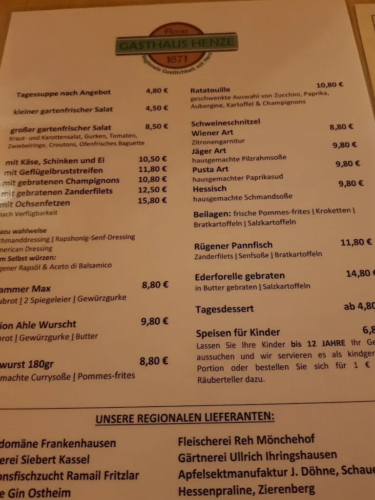 Menu_Gasthaus Melo's Henze_Vellmar_immagine_4
