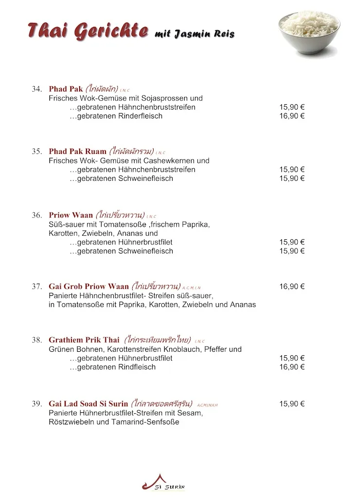Menu_Si Surin- Thai Restaurant_Vellmar_immagine_2