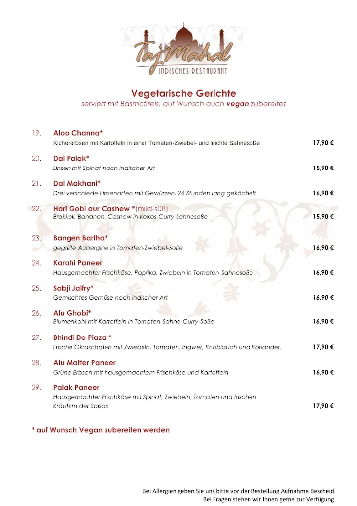 Menu_Taj Mahal Indisches Restaurant_Vellmar_image_1