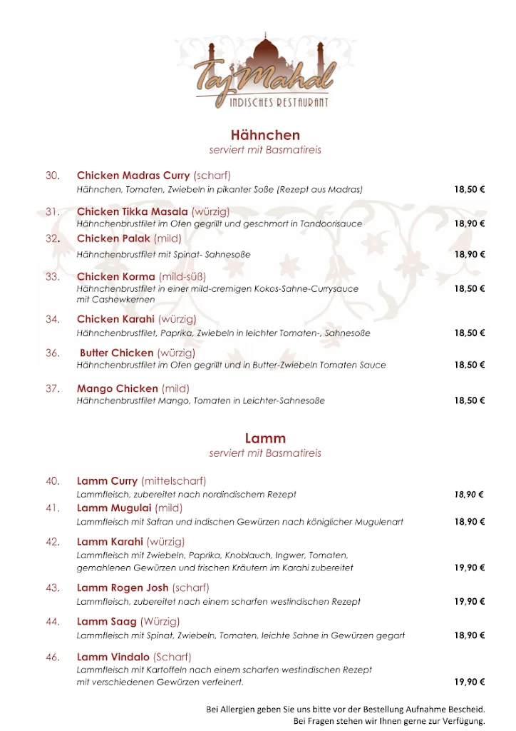 Menu_Taj Mahal Indisches Restaurant_Vellmar_image_3
