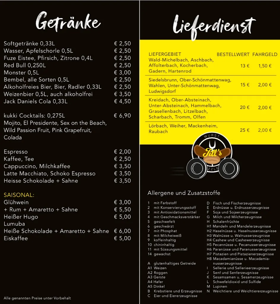 Menu_Jill‘s Wurstbruzzlerei & Bikertreff_Wald-Michelbach_immagine_4