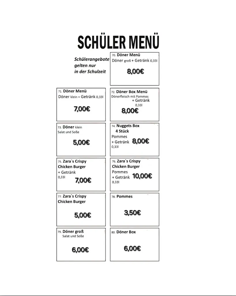Menu_Zara's Döner & Pizza_Wald-Michelbach_immagine_4