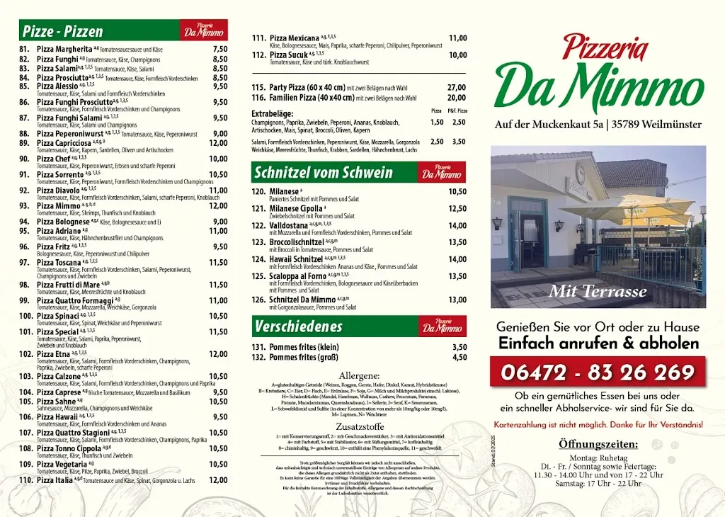 Menu_Pizzeria Da Mimmo_Weilmünster_immagine_2