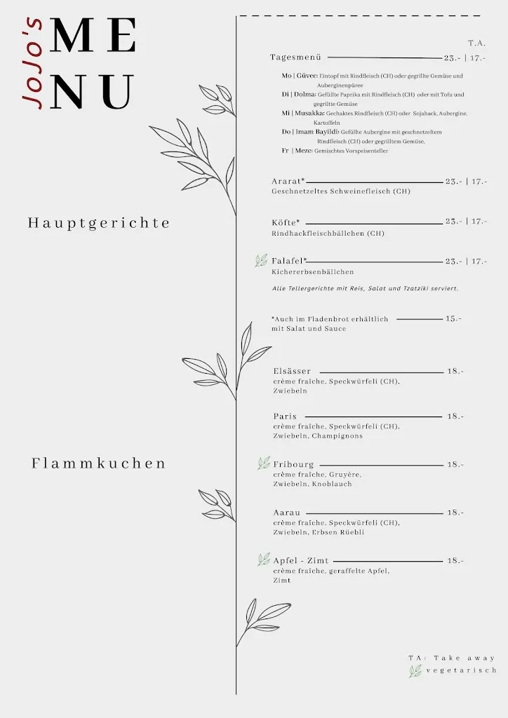 Menu_JOJO´s_Köniz_immagine_4