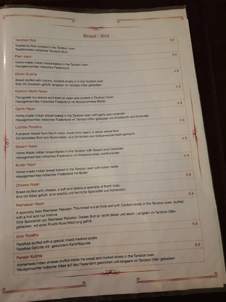 Menu_Indian Kitchen_Köniz_image_1