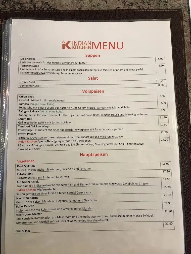 Menu_Indian Kitchen_Köniz_image_4