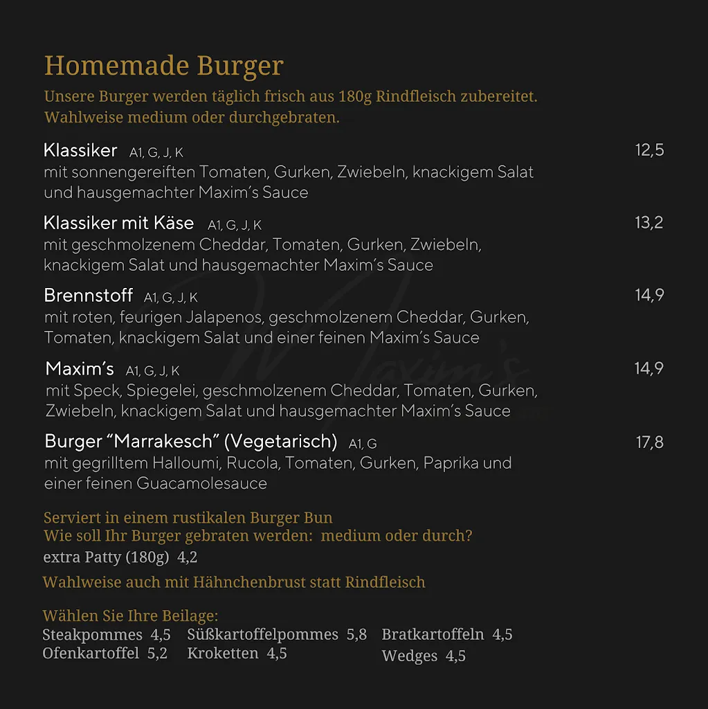 Menu_Maxim's Viernheim_Viernheim_immagine_2