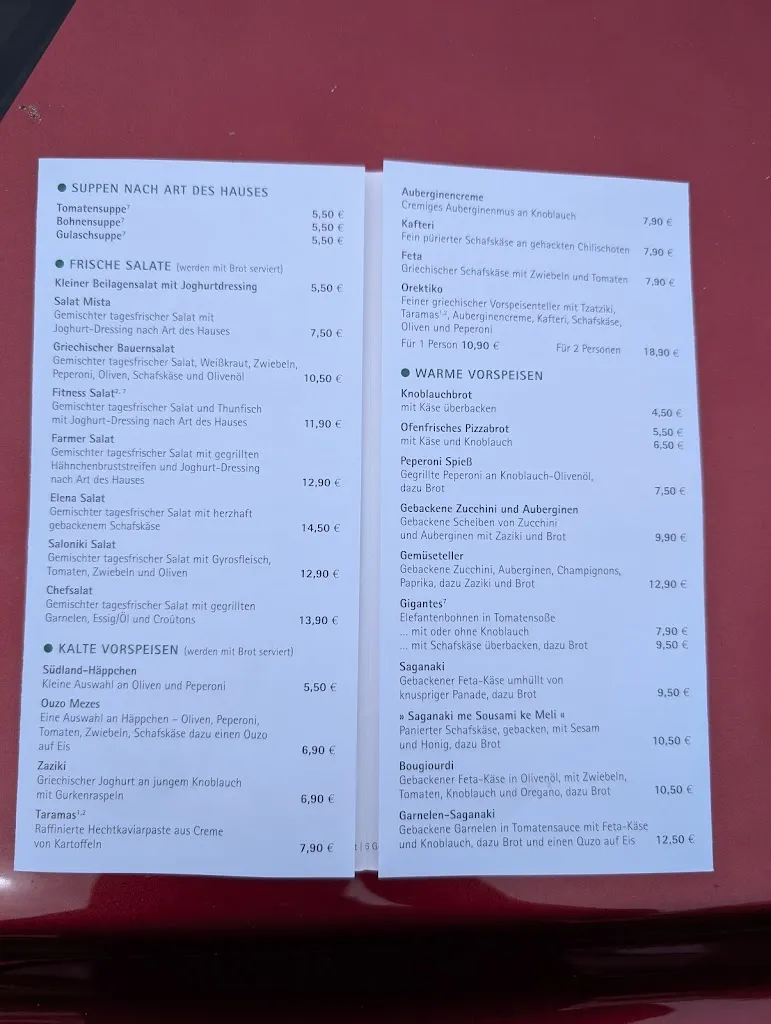Menu_Gaststätte Elena_Weiterstadt_immagine_1