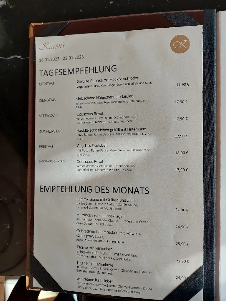Menu_Karim's Brasserie_Wiesbaden_image_1