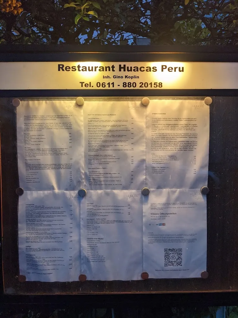 Menu_Restaurant Huacas Peru - Wiesbaden_Wiesbaden_immagine_2