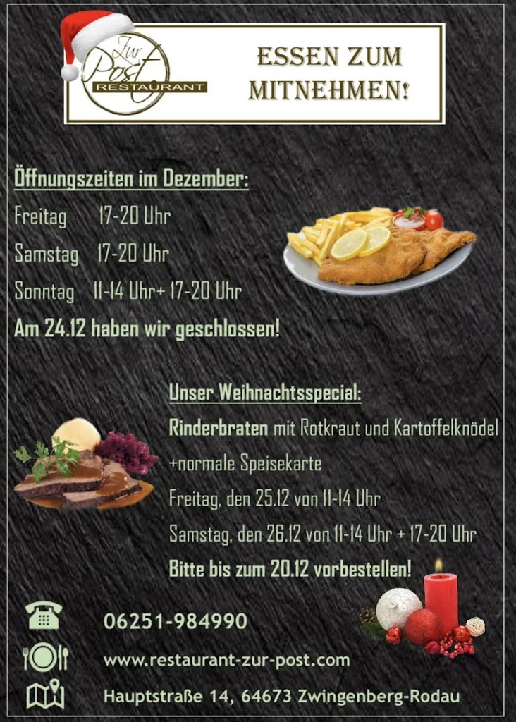 Menu_Restaurant Zur Post_Zwingenberg_immagine_1