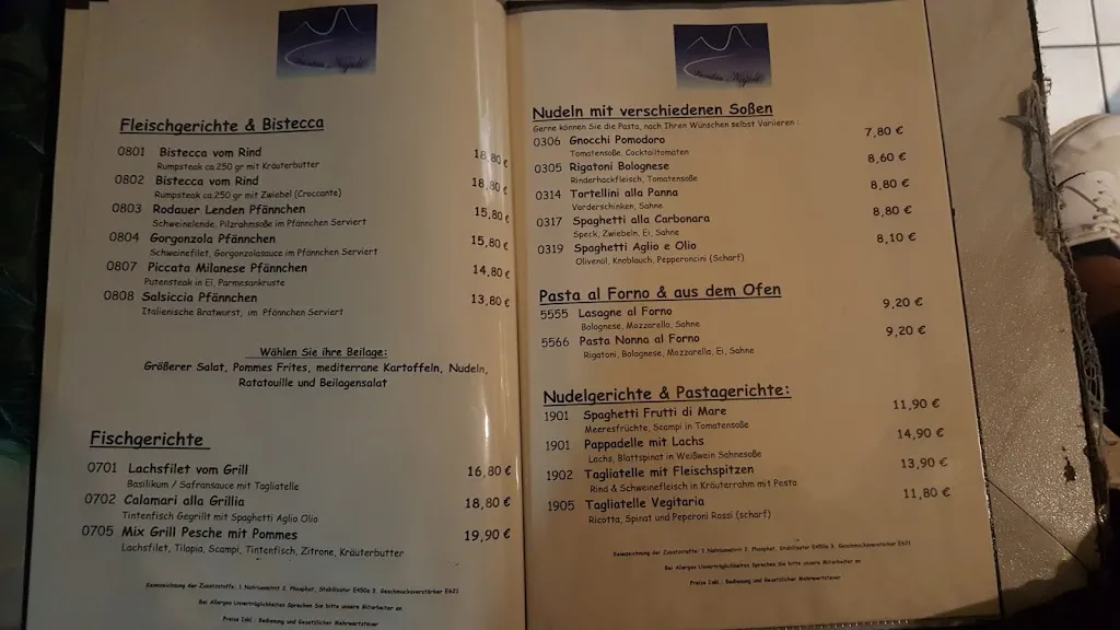 Menu_Vecchia Napoli Trattoria / Pizzeria_Zwingenberg_immagine_1