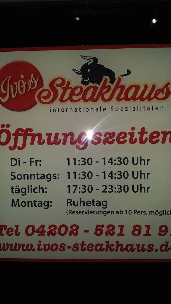 Menu_Ivo's Steakhaus_Achim_immagine_1