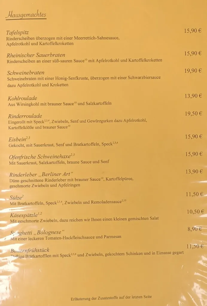 Menu_Gaststätte Zur Glocke_Celle_immagine_1