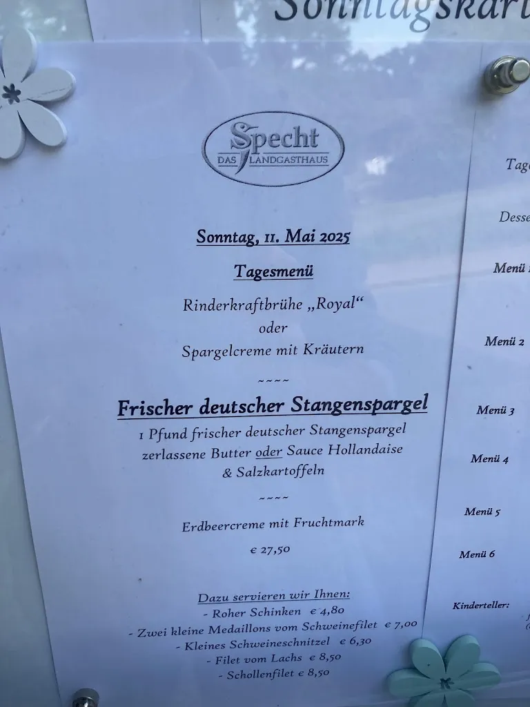 Menu_Das Landgasthaus Specht_Aerzen_image_4