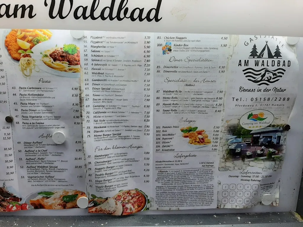 Menu_GASTSTÄTTE AM WALDBAD HALVESTORF_Hameln_image_2
