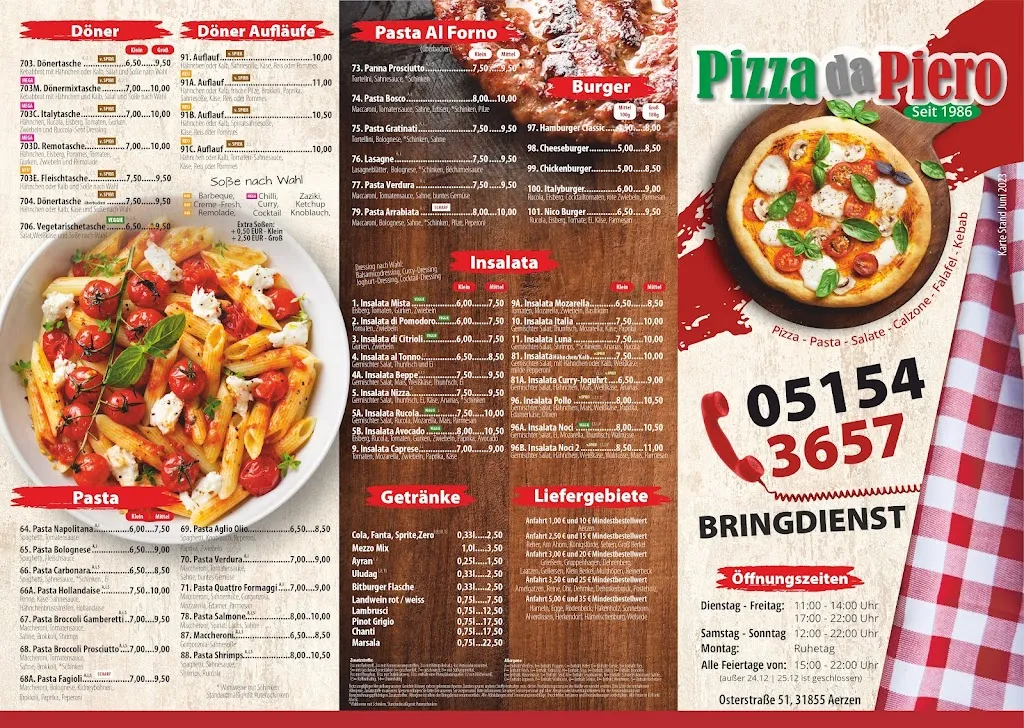 Menu_Pizza bei Piero_Aerzen_immagine_2