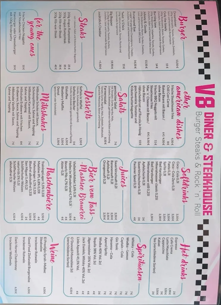 Menu_V8 Diner & Steakhouse_Hillerse_image_1